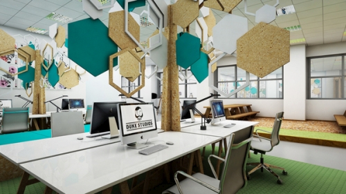 Duke Studios Leeds Cardboard Office