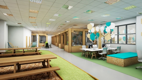 Duke Studios Leeds Cardboard Office